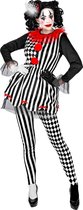Widmann - Harlequin Kostuum - Halloween Harlekijn Drukke Patronen - Vrouw - - XS - Halloween - Verkleedkleding