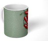 Mok - Chilipepers vormen een chilipeper - 350 ML - Beker