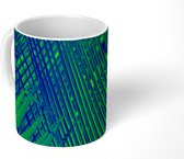 Mok - Botanisch palmblad in diverse kleuren - 350 ML - Beker