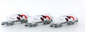 Hobbytrain - 3er Set Silowagen Uacs Sbb / Holcim, Ep.vi - HOB-H23488 - modelbouwsets, hobbybouwspeelgoed voor kinderen, modelverf en accessoires