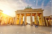 Brandenburger Tor bij zonsondergang in Berlijn - Foto op Tuinposter - 225 x 150 cm