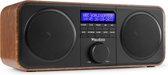 Bol.com DAB Radio met FM - Audizio Novara - Stereo - 40 Watt - 20 Voorkeurszenders - Hout aanbieding