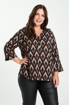 Paprika Dames Bedruckte Tunika Iris - Blouse - Maat 50