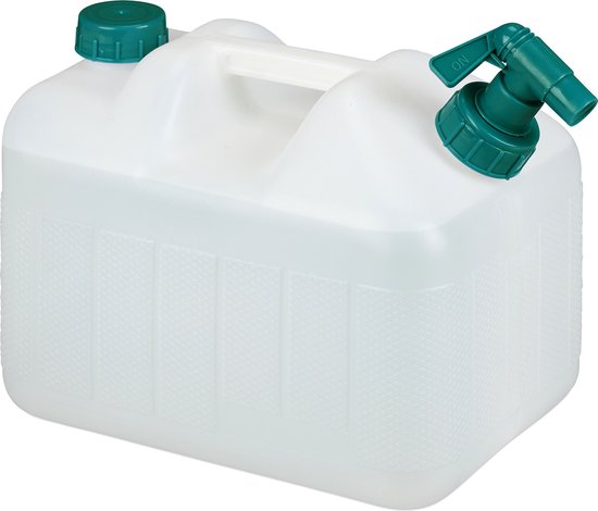 Relaxdays jerrycan met kraan - water jerrycan voor camping - watertank voor  drinkwater... | bol.com
