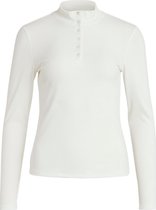 Vila T-shirt Viwonda High Neck L/s Top/su/r 14069539 Cloud Dancer Dames Maat - XL