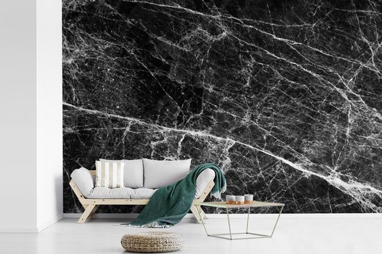 Papier peint - Papier peint Papier peint photo Marbre - Pierre - Zwart - Largeur 330 cm x hauteur 220 cm