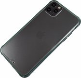 Apple iPhone 11 Pro Max - Silicone transparant zacht hoesje Sam groen - Geschikt voor
