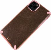 Apple iPhone X / Xs - Silicone transparant hard hoesje Tess roze - Geschikt voor