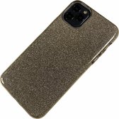Apple iPhone 6 Plus / 6S Plus - Silicone glitter hoesje Lauren goud - Geschikt voor