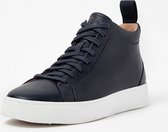 FitFlop Rally High Top Sneaker - Leather BLAUW - Maat 42
