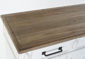 Dressoir - buffet wood 160x42x105 aged white - wit