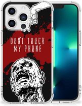 Telefoon Hoesje Geschikt voor iPhone 13 Pro Backcover Soft Siliconen Hoesje met transparante rand Zombie Blood