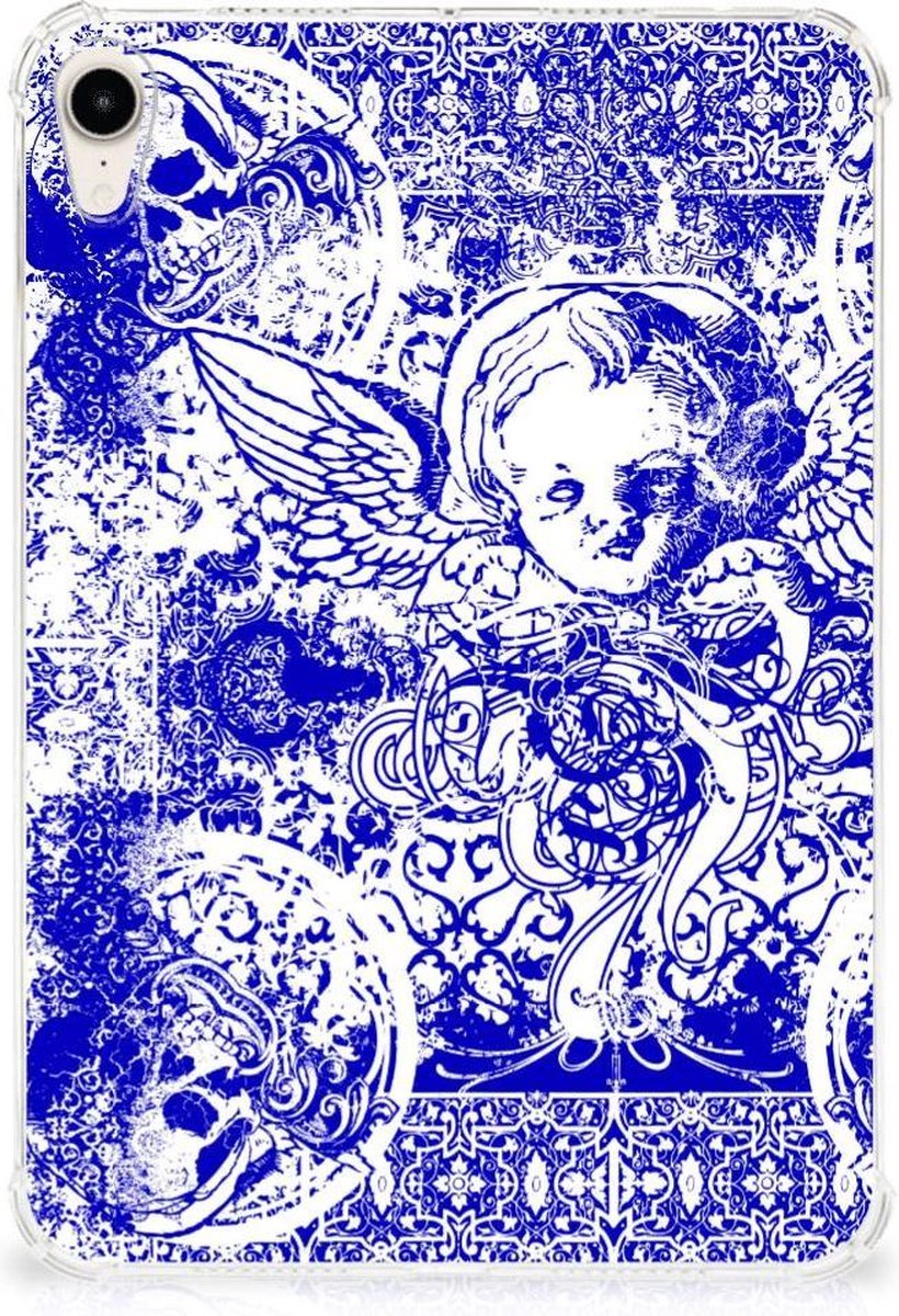 Tablet BackCover Apple iPad mini 6 (2021) Angel Skull Blauw