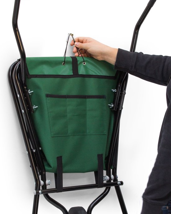 Draper Kiepbak Tuinwagen – Groen, Robuust, Voor Tuin En Erf, Kantelfunctie