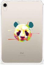 Hoes Apple iPad mini 6 (2021) Tablet Backcover met foto Super als Sinterklaas Cadeautje Panda Color met transparant zijkanten
