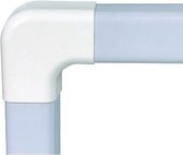 Canalplast Platte bocht - Ventilatie- en airconditioningaccessoire - Wit - 70x55mm - Airco