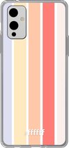 6F hoesje - geschikt voor OnePlus 9 -  Transparant TPU Case - Vertical Pastel Party #ffffff