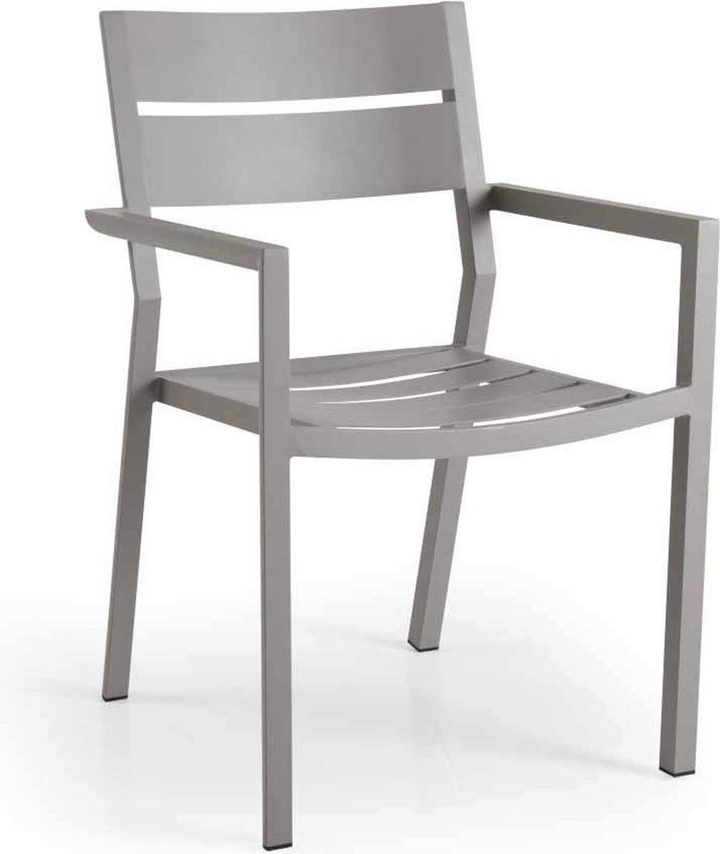 Stapelbare tuinstoel Delia | Khaki | Aluminium | Brafab