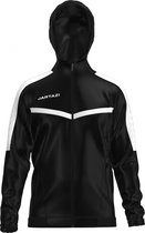 Jartazi Sportjack Torino Hooded Unisex Polyester Zwart/wit Mt Xxl