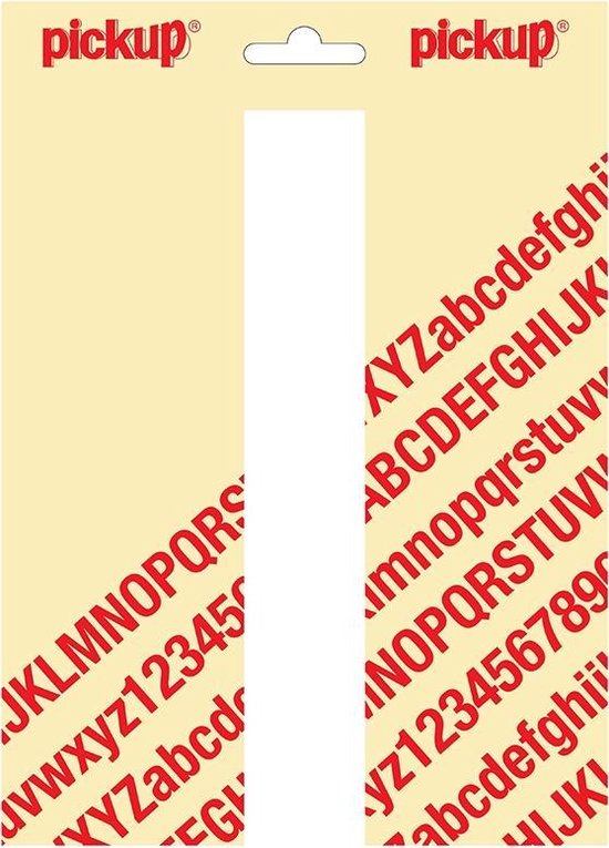 Ramassage lettre adhésive Nobel 200mm blanc I - 31012200I