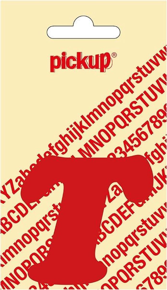 Pickup plakletter CooperBlack 60 mm - rood T