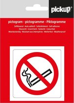 Pickup pictogram Aufkleber 7,5x7,5 cm Rauchen verboten