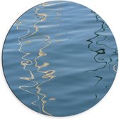 Dibond Wandcirkel - Helderblauw Water - 70x70cm Foto op Aluminium Wandcirkel (met ophangsysteem)