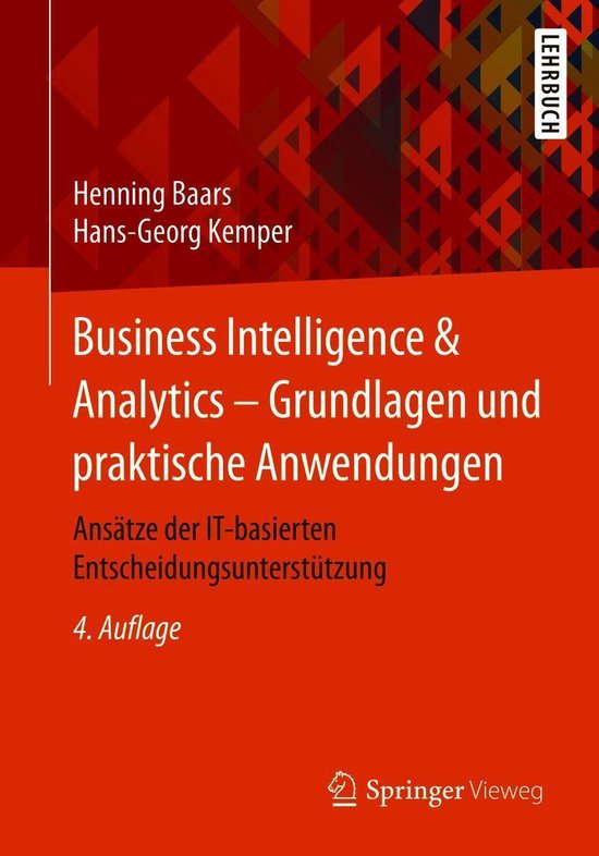 Business Intelligence & Analytics – Grundlagen und praktis ... - cover