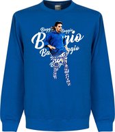 Robertio Baggio Italië Script Sweater - Blauw - XXL