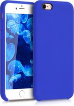 kwmobile telefoonhoesje geschikt voor Apple iPhone 6 / 6S - Hoesje met siliconen coating - Smartphone case in Baltisch blauw