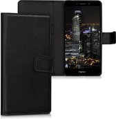 kwmobile telefoonhoesje voor Honor 6X / GR5 2017 / Mate 9 Lite - Hoesje met pasjeshouder in zwart - Wallet case