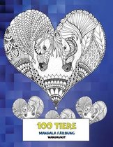 Mandala Farbung - Wandkunst - 100 Tiere