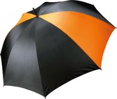 Kimood Storm Handleiding Open Golf Paraplu (Zwart/Oranje)