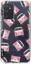 Casetastic Samsung Galaxy A52 (2021) 5G / Galaxy A52 (2021) 4G Hoesje - Softcover Hoesje met Design - Little Casetastic Vans Pink Print