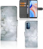 Flip case OPPO Reno 4 Pro 5G Smartphone Hoesje Painting Grey