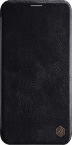 Hoesje geschikt voor Apple iPhone 12 / 12 Pro - Qin Leather Case - Flip Cover - Zwart