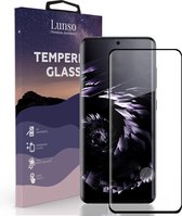 Lunso - Gehard Beschermglas - Full Cover Tempered Glass - Samsung Galaxy S21 Ultra - Black Edge