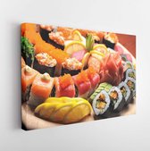 Onlinecanvas - Schilderij - Sushi Art -horizontal Horizontal - Multicolor - 30 X 40 Cm