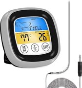 Professionele BBQ thermometer - Barbecue thermometer - Touch screen - Meet de temperatuur IN je vlees