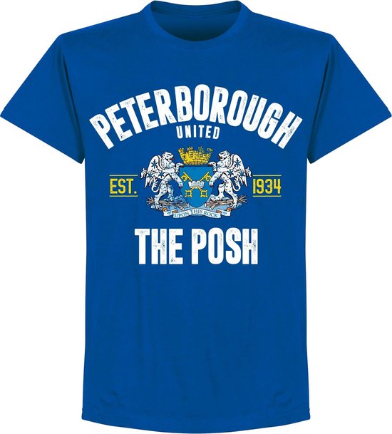 Peterborough Established T-shirt - Blauw - 3XL