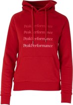 Peak Performance  - Ground Hood W - Capuchon Trui Dames - M - Rood
