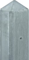Schutting betonpaal - Glad - Premium antraciet - 10x10 cm - 280 cm,Hoekpaal