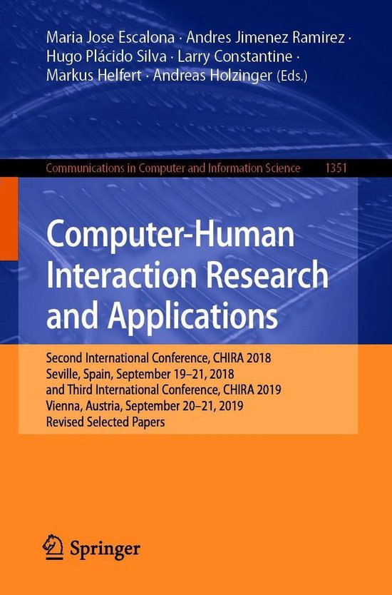 Springer Nature Proceedings Computer Science - Computer-Huma ... - cover