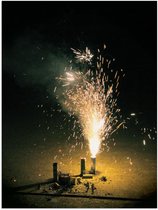 Poster – Afgestoken Vuurwerk - 30x40cm Foto op Posterpapier