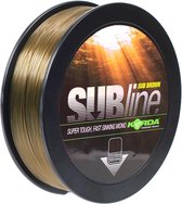 Korda Subline - Nylon Vislijn - Brown - 20lb - 0.43mm - 1000m - Bruin