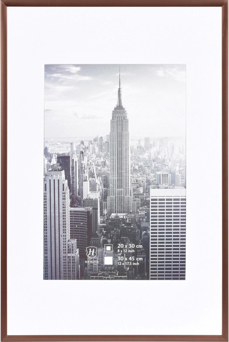 Henzo Fotolijst - Henzo - Manhattan - Fotomaat 30x45 cm - Brons