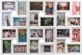Fotolijst - Henzo - Magnolia Gallery - Collagelijst voor 24 foto's - Fotomaat 10x15 cm - Wit
