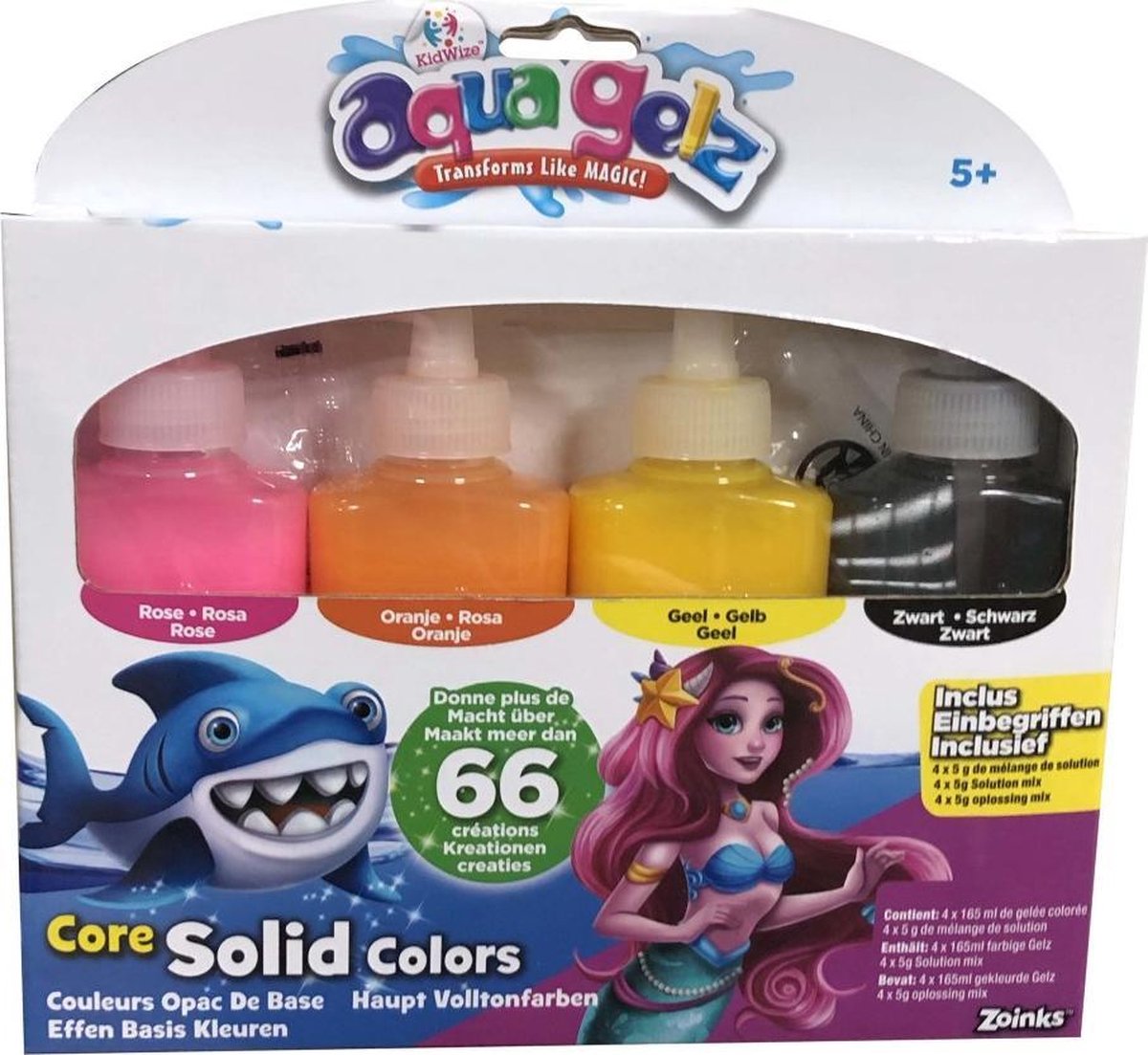 Aqua Gelz Creative Set, 7 flacons de gel de couleur de 30ml, 4