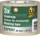 Duck tape – masking expert – 30 mm x 50 m – 3 stuks