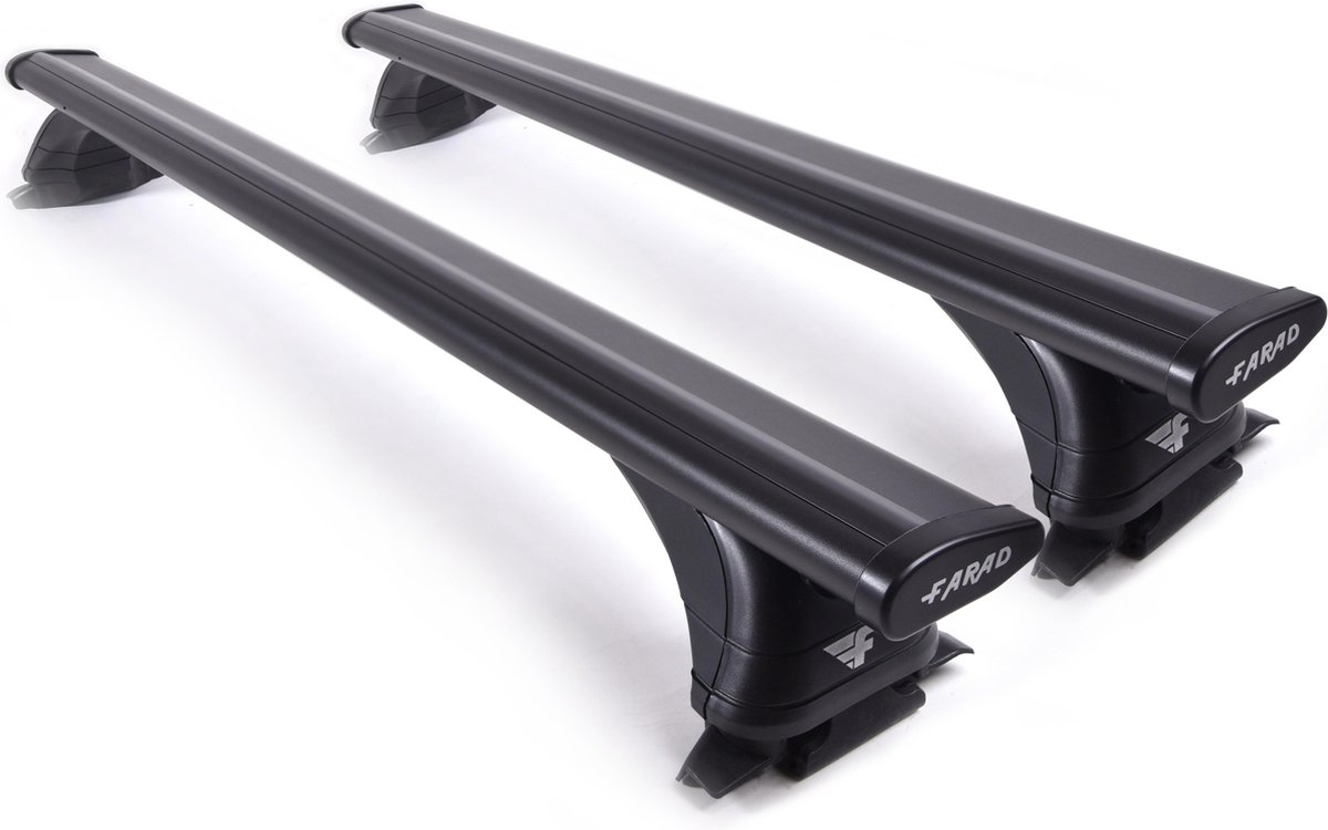 Farad Dakdragers - Volvo V90 vanaf 2016 - Gesloten Dakrail - 100kg Laadvermogen - Aluminium - Wingbar - Luxset - Zwart